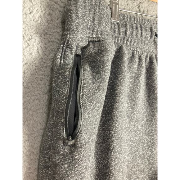 Reebok Men's Jogger Sweatpants XL Gray Black Drawstring Cuffed Ankles - Picture 9 of 12